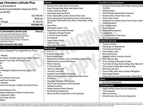 Used 2019 Jeep Cherokee Latitude Plus w/ Comfort/Convenience Group image 4