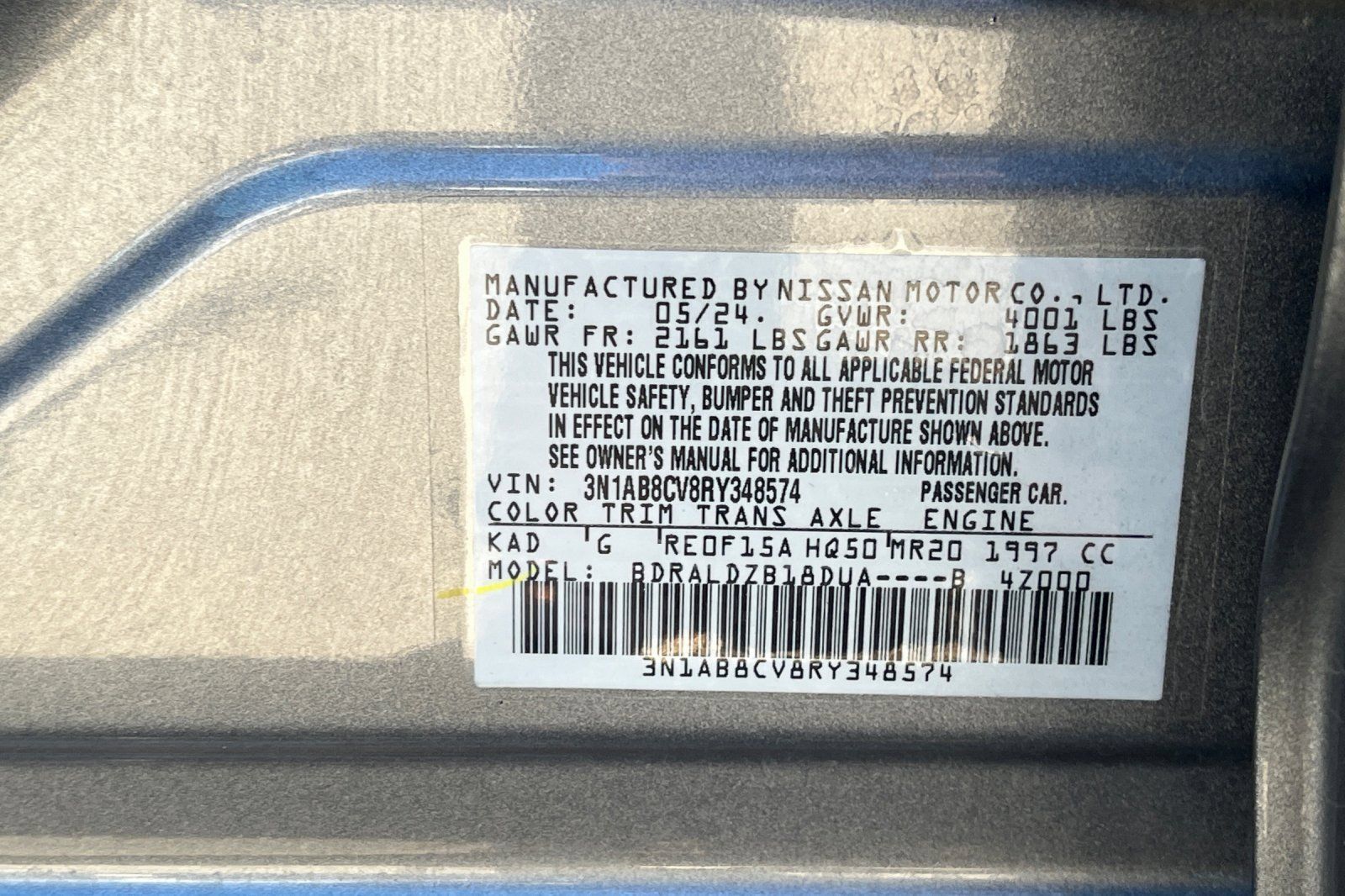 Used 2024 Nissan Sentra SV FWD image 41