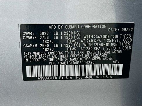 Certified 2023 Subaru Outback Onyx Edition XT image 31