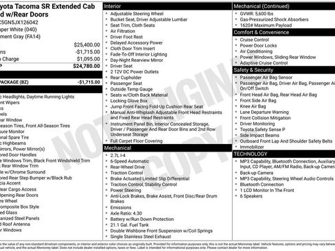 Used 2018 Toyota Tacoma SR RWD image 28