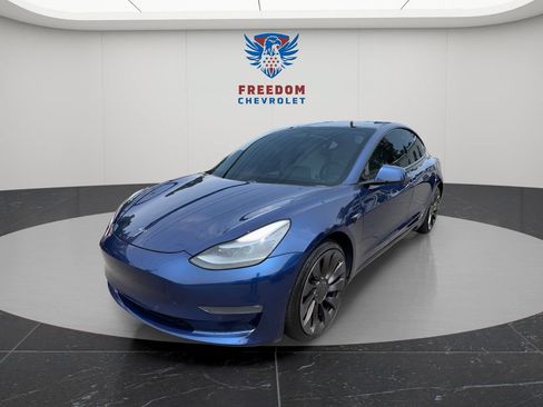 Used 2021 Tesla Model 3 Performance AWD/4WD image 1