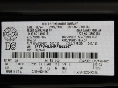 Used 2024 Ford F150 Tremor w/ Equipment Group 402A High AWD/4WD image 83