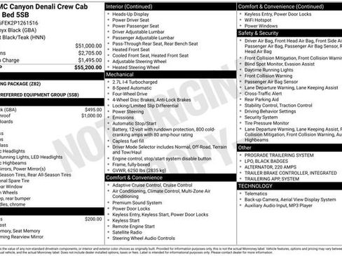 Used 2023 GMC Canyon Denali AWD/4WD image 1