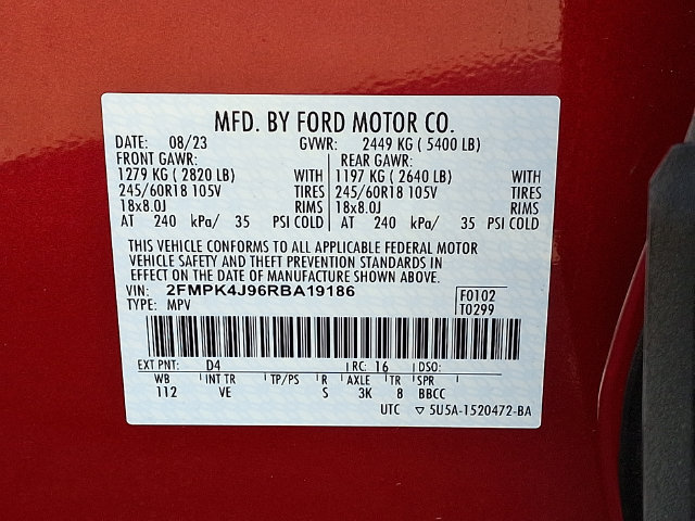 Certified 2024 Ford Edge SEL w/ Convenience Package AWD/4WD image 26