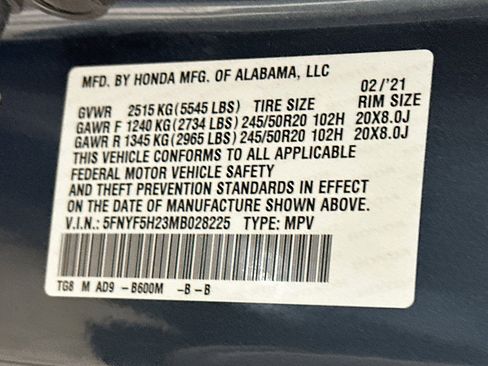 Used 2021 Honda Pilot Special Edition image 12