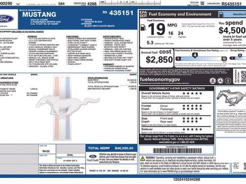 Used 2024 Ford Mustang GT RWD image 2