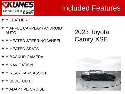 Used 2023 Toyota Camry XSE image 2