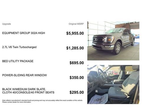 Used 2022 Ford F150 XLT w/ Equipment Group 302A High image 3