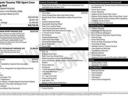 Certified 2023 Toyota Tacoma TRD Sport w/ TRD Premium Sport Package AWD/4WD image 7