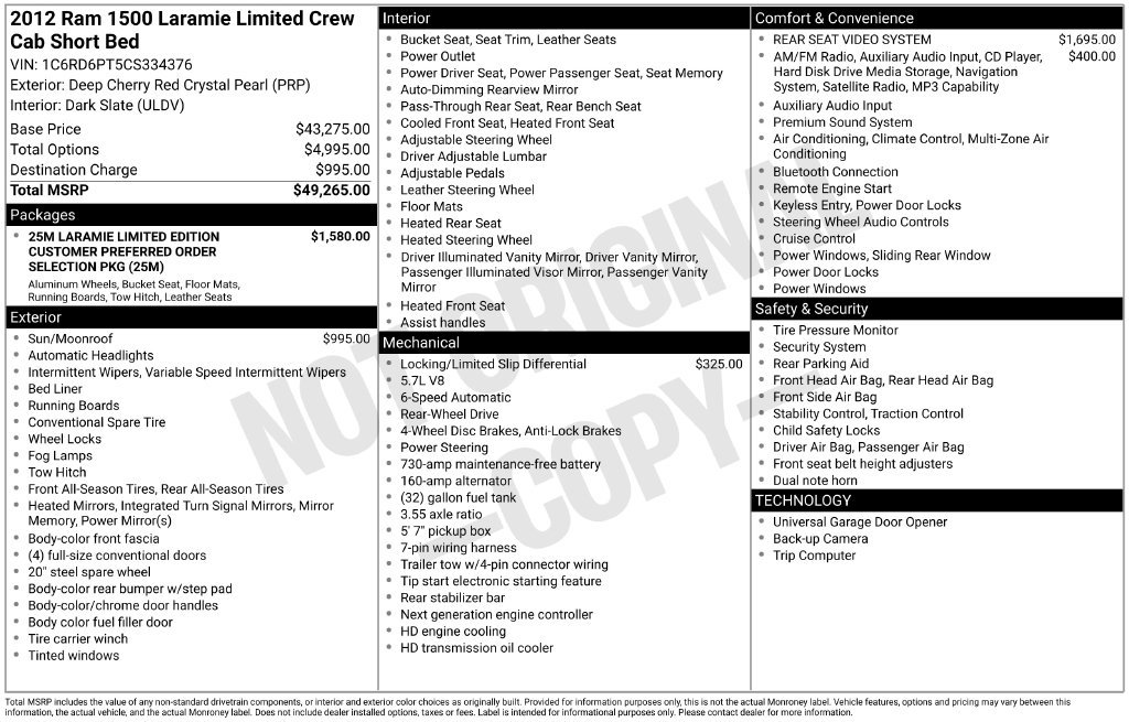 Used 2012 RAM 1500 Limited RWD image 31
