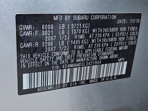 Used 2020 Subaru Ascent Limited w/ Popular Package #3 image 35