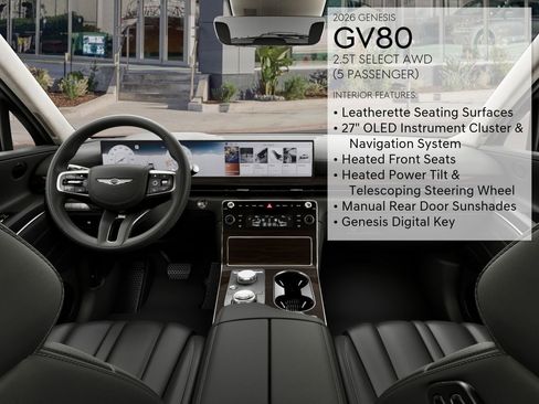 New 2026 Genesis GV80 2.5T Select image 21
