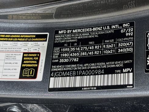 Used 2023 Mercedes-Benz EQS 580 4MATIC SUV image 45