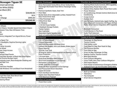 Used 2018 Volkswagen Tiguan SE AWD/4WD image 39