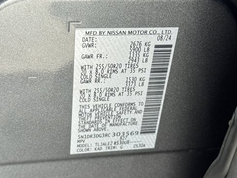 Used 2024 Nissan Pathfinder Platinum w/ Cargo Package FWD image 29