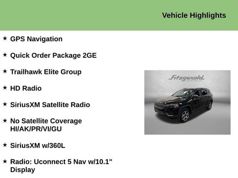 Used 2022 Jeep Compass Trailhawk w/ Trailhawk Elite Group AWD/4WD image 9