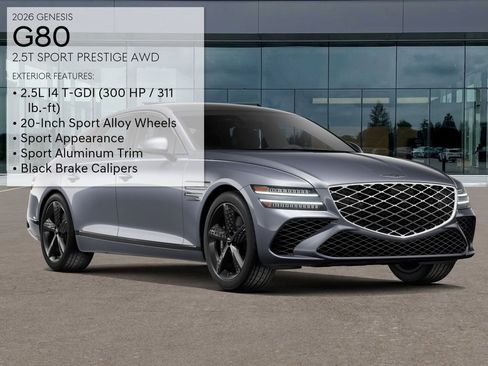 New 2026 Genesis G80 2.5T Sport Prestige AWD/4WD image 3