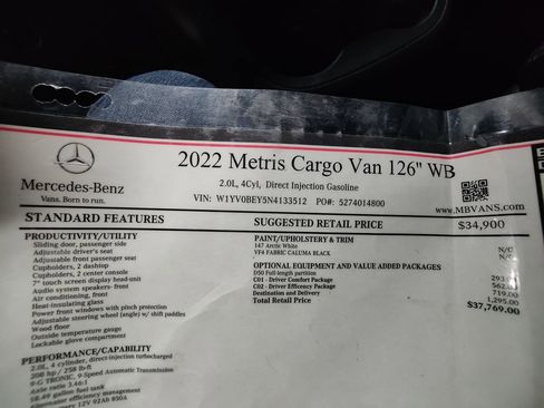 Used 2022 Mercedes-Benz Metris image 33
