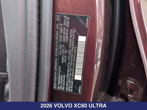 New 2026 Volvo XC60 B5 Ultra w/ Protection Package Premier AWD/4WD image 33