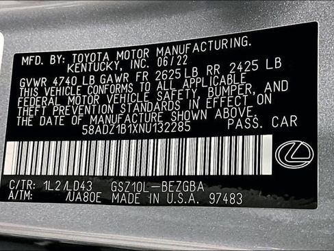 Used 2022 Lexus ES 350 w/ Premium Package FWD image 36