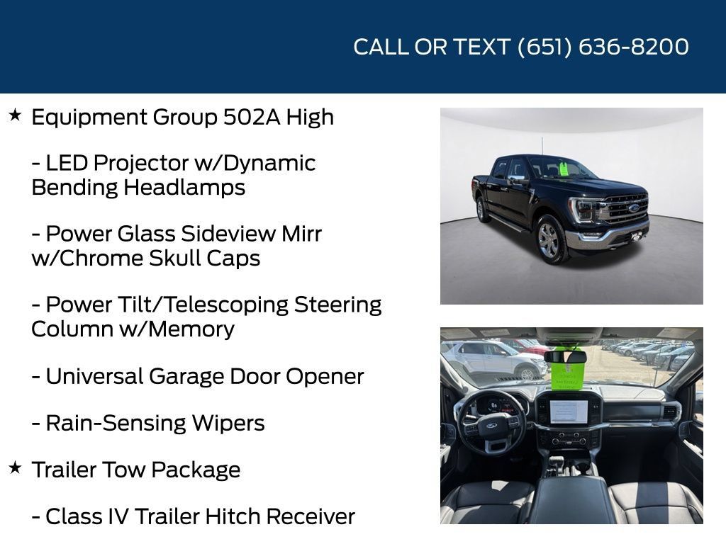 Used 2022 Ford F150 Lariat w/ Equipment Group 502A High AWD/4WD image 15