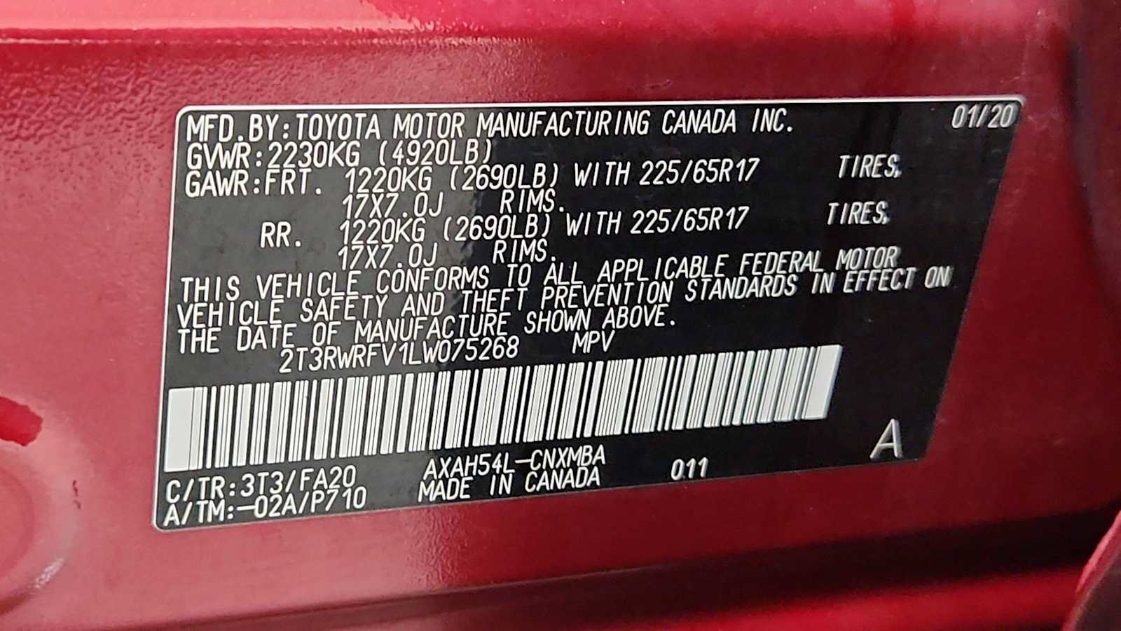 Certified 2020 Toyota RAV4 XLE w/ Carpet Mat Package AWD/4WD image 11