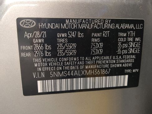 Used 2021 Hyundai Santa Fe Limited image 33