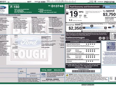 Used 2023 Ford F150 Lariat w/ Equipment Group 502A High AWD/4WD image 5