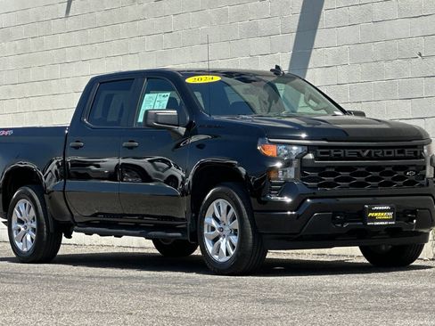 Certified 2024 Chevrolet Silverado 1500 Custom w/ LPO, Dark Essentials Package AWD/4WD image 1