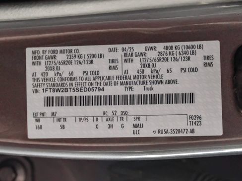 Used 2025 Ford F250 Lariat w/ Chrome Package AWD/4WD image 70