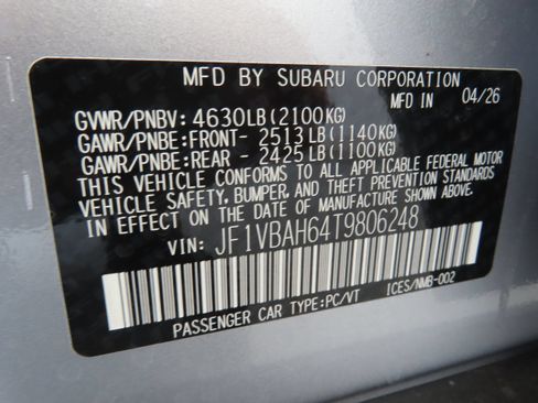 New 2026 Subaru WRX Premium AWD/4WD image 26