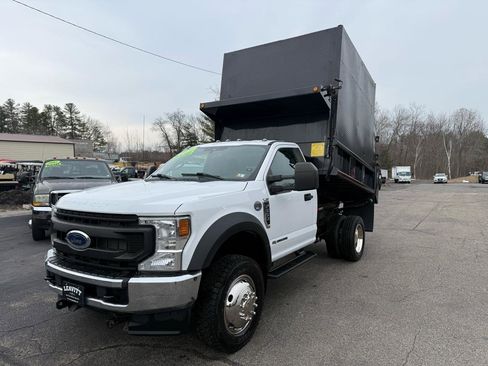 Used 2021 Ford F550 6.7L POWERSTROKE DIESEL 9' DUM w/ Power Equipment Group image 2