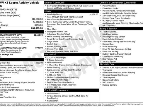 Used 2023 BMW X3 sDrive30i w/ Premium Package w/ZPA RWD image 4