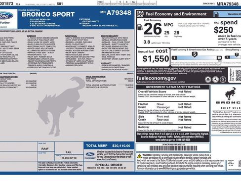 Used 2021 Ford Bronco Sport Big Bend AWD/4WD image 9
