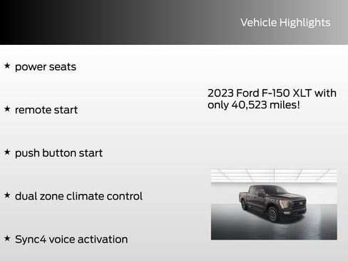 Certified 2023 Ford F150 XLT w/ Equipment Group 302A High image 8