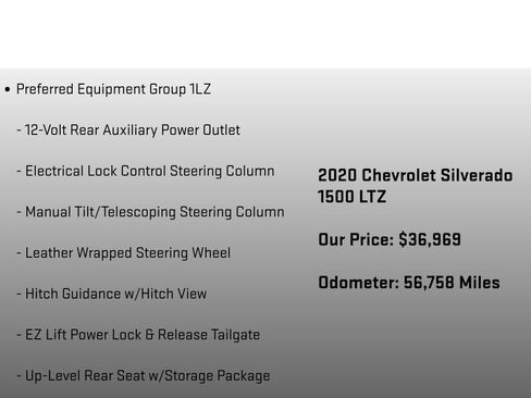 Used 2020 Chevrolet Silverado 1500 LTZ w/ LTZ Premium Package image 25