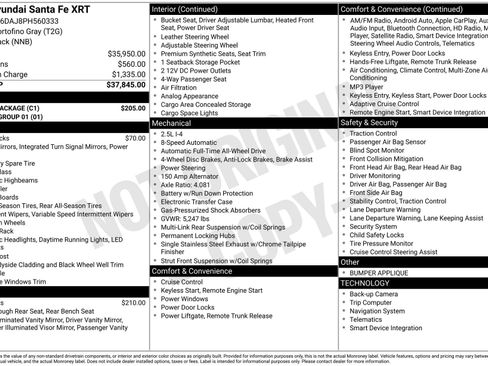 Used 2023 Hyundai Santa Fe XRT w/ Cargo Package AWD/4WD image 3