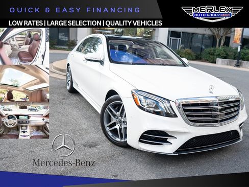 Used 2018 Mercedes-Benz S 560 4MATIC Sedan w/ AMG Line Exterior image 1