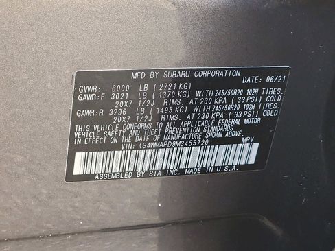 Used 2021 Subaru Ascent Limited w/ Technology Package image 27