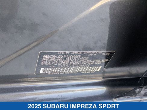 Certified 2025 Subaru Impreza 2.0i Sport image 37