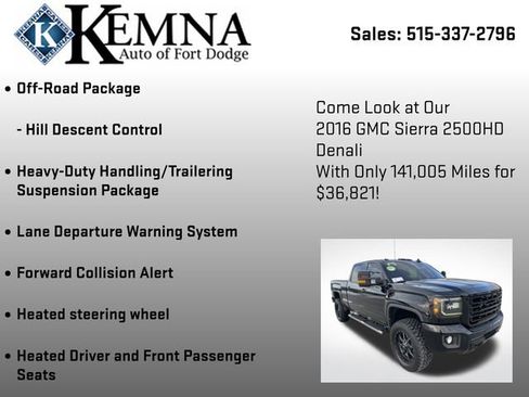Used 2016 GMC Sierra 2500 Denali w/ Duramax Plus Package image 13