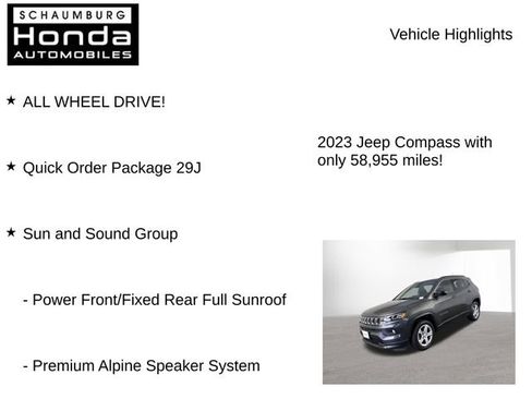 Used 2023 Jeep Compass Latitude w/ Sun and Sound Group AWD/4WD image 7