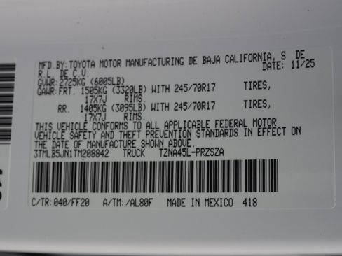 New 2026 Toyota Tacoma SR5 w/ SR5 Upgrade Package image 21