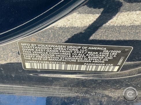Used 2020 Volkswagen Passat 2.0T R-Line FWD image 12