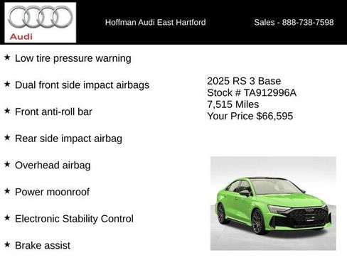 Used 2025 Audi RS 3 AWD/4WD image 30