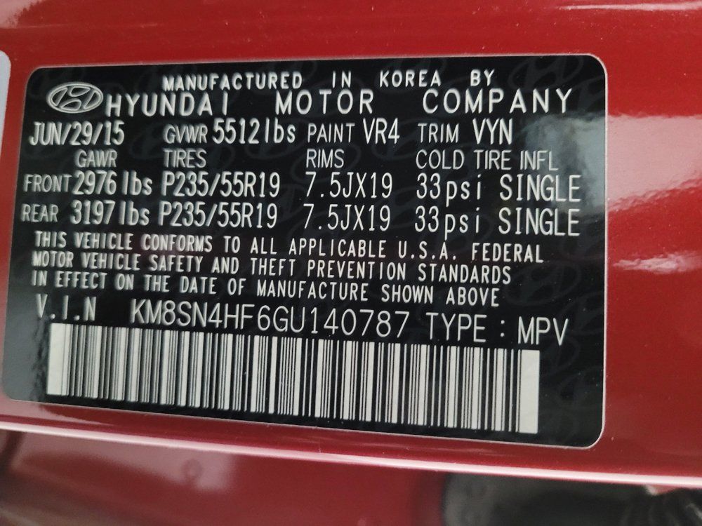 Used 2016 Hyundai Santa Fe Limited FWD image 33