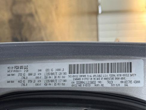 Used 2020 RAM 3500 Lone Star w/ Level 1 Equipment Group AWD/4WD image 59