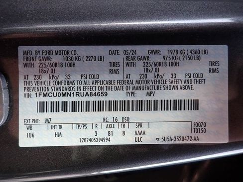 Certified 2024 Ford Escape ST-Line FWD image 13