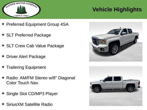 Used 2015 GMC Sierra 1500 SLT w/ SLT Crew Cab Value Package AWD/4WD image 2
