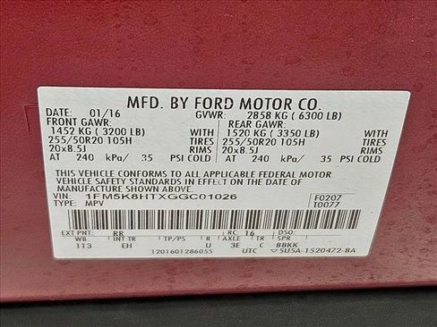 Used 2016 Ford Explorer Platinum AWD/4WD image 24